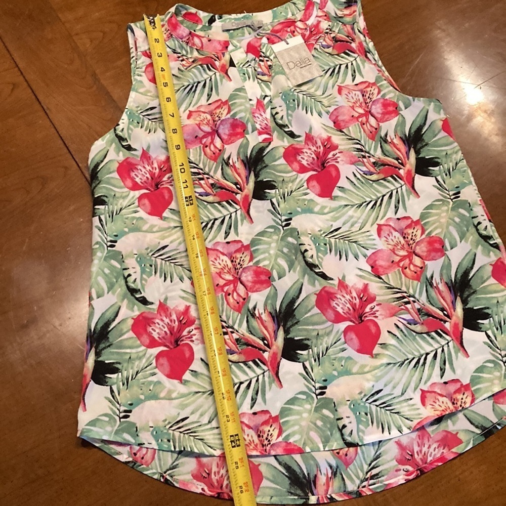 🌸NWT DALIA Sleeveless Tunic Blouse - size womens Medium - Picture 11 of 12